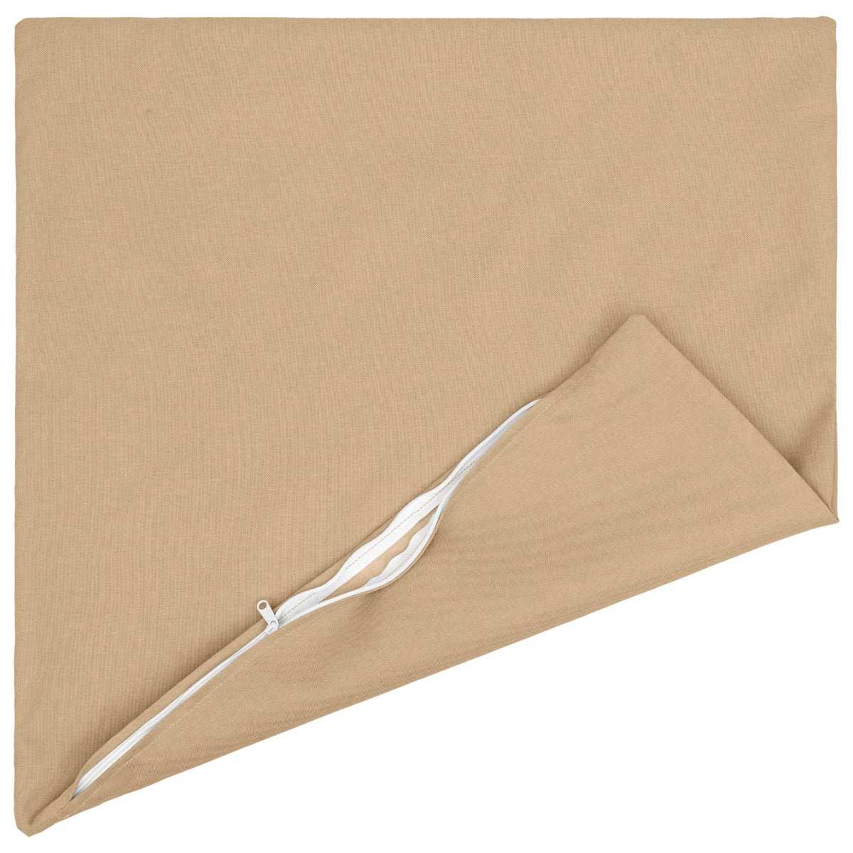 Throw Pillow HEERLEN Fabric 2 pcs Cream 65 x 65 cm