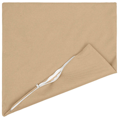 Throw Pillow HEERLEN Fabric 2 pcs Cream 65 x 65 cm
