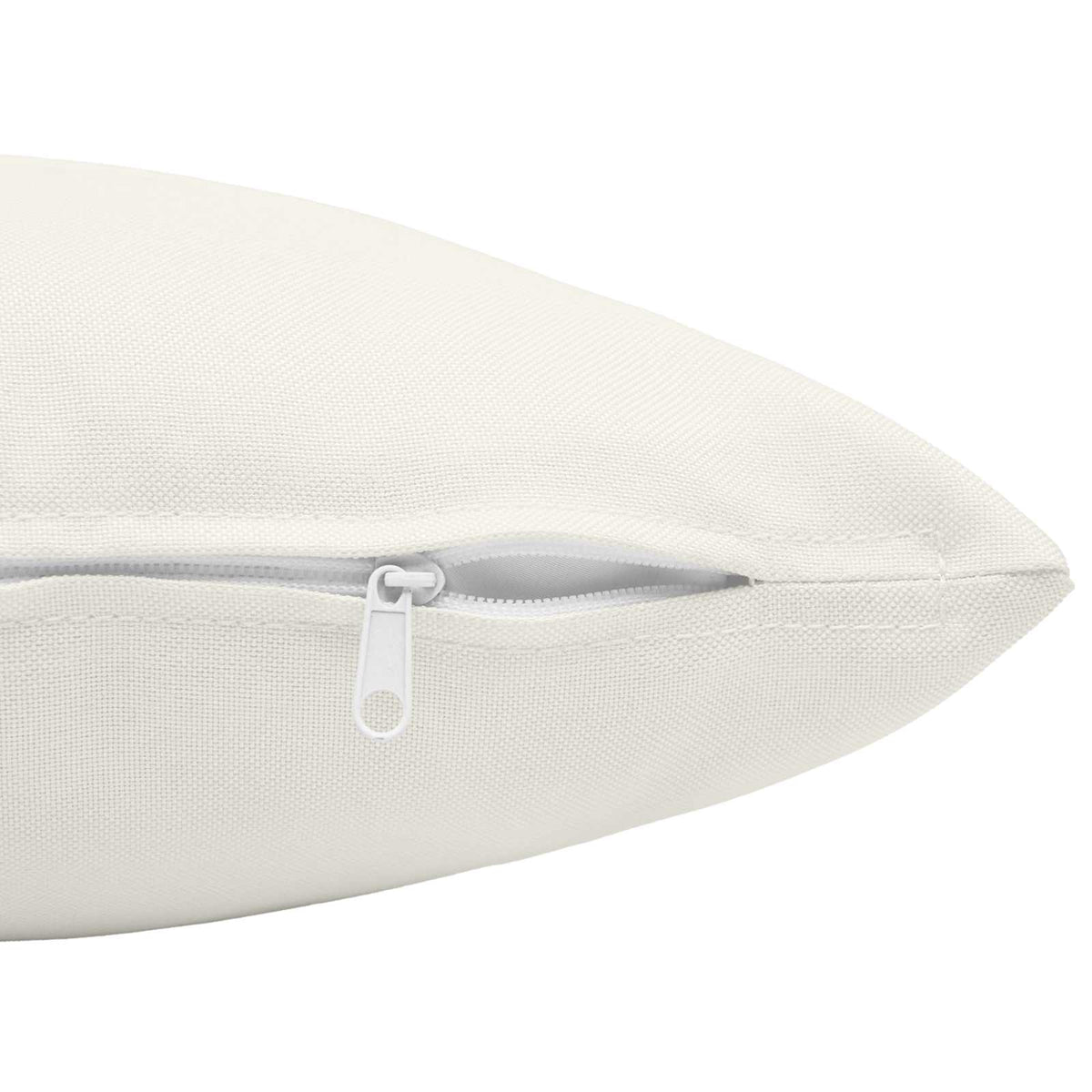 Throw Pillow HEERLEN Fabric 2 pcs White 65 x 65 cm