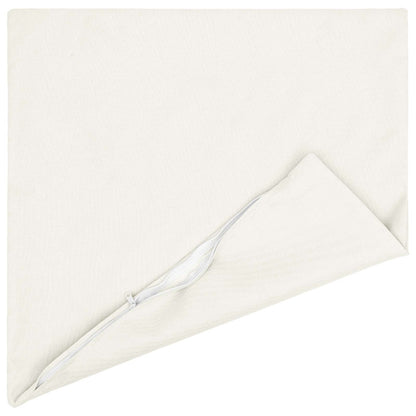 Throw Pillow HEERLEN Fabric 2 pcs White 65 x 65 cm