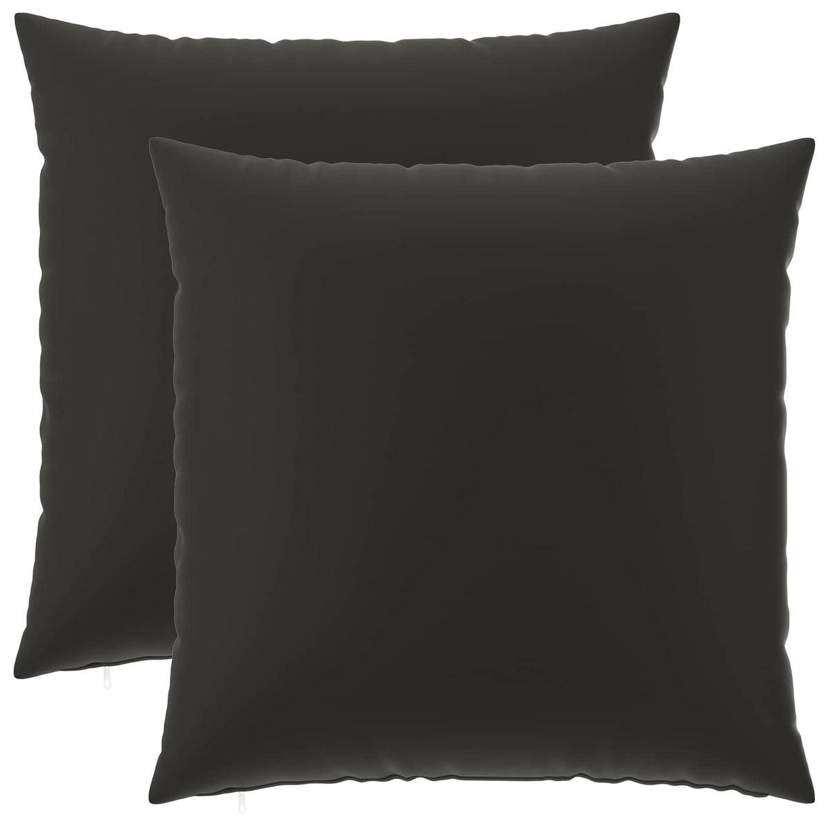 Throw Pillow HEERLEN Polyester 2 pcs Black 65 x 65 cm