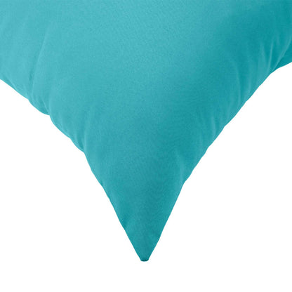 Throw Pillow HEERLEN Polyester 2 pcs Turquoise 65 x 65 cm