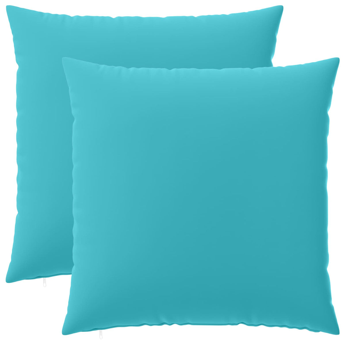 Throw Pillow HEERLEN Polyester 2 pcs Turquoise 65 x 65 cm