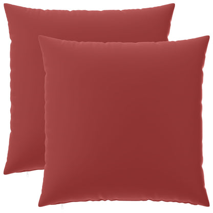 vidaXL Throw Pillow 2 pcs HEERLEN Wine Red 70 x 70 cm Polyester 2