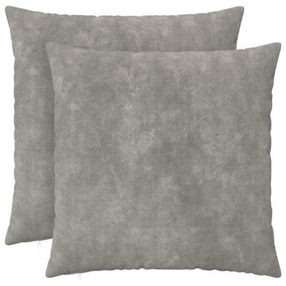 Throw Pillow HEERLEN 2 pcs Light Grey 80 x 80 cm