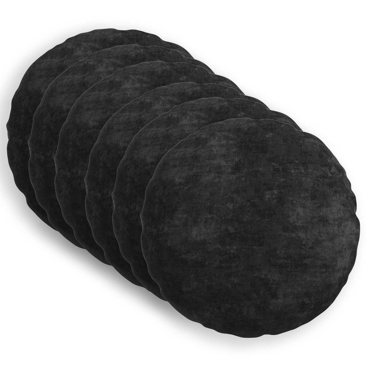 vidaXL Throw Pillow 6 pcs HEERLEN Anthracite Dia. 40 cm 2