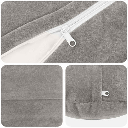 vidaXL Throw Pillow 6 pcs HEERLEN Light Grey Dia. 40 cm 4
