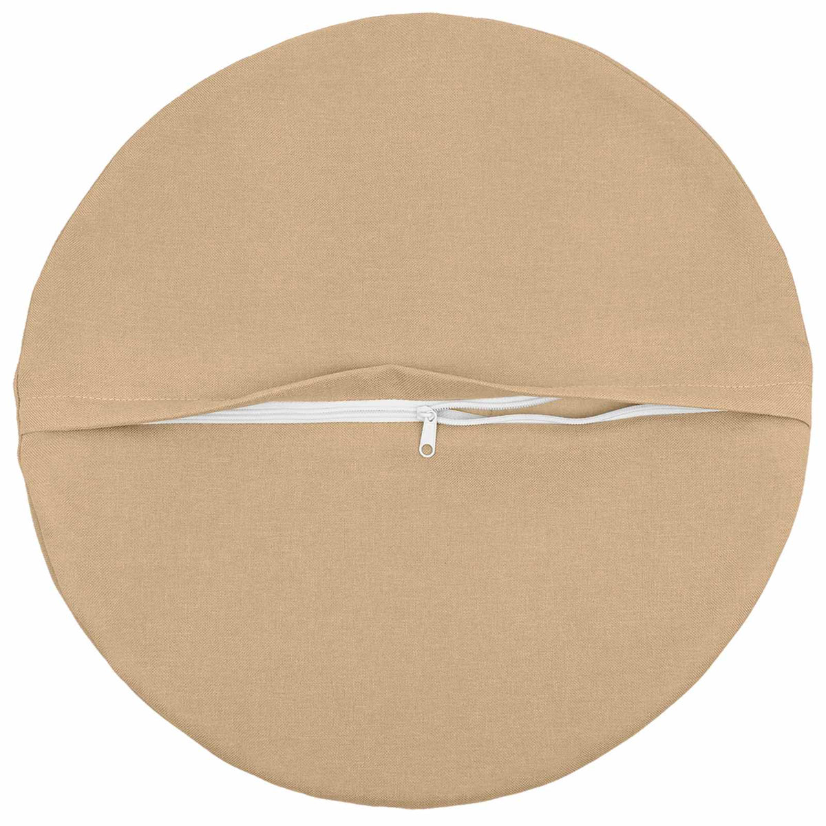 Throw Pillow HEERLEN Dia. 50 cm Fabric 6 pcs Ø 50 cm Cream