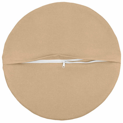 Throw Pillow HEERLEN Dia. 50 cm Fabric 6 pcs Ø 50 cm Cream