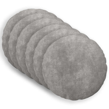 Throw Pillow HEERLEN 6 pcs Light Grey Ø 50 cm