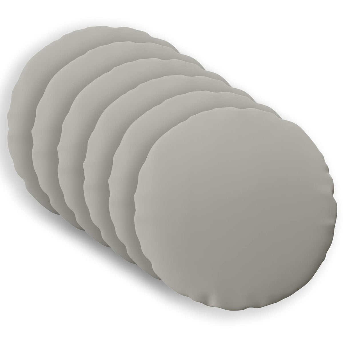 vidaXL Throw Pillow 6 pcs HEERLEN Grey Dia. 50 cm Polyester 2