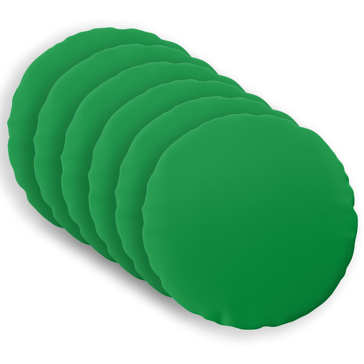 vidaXL Throw Pillow 6 pcs HEERLEN Green Dia. 50 cm Polyester 2