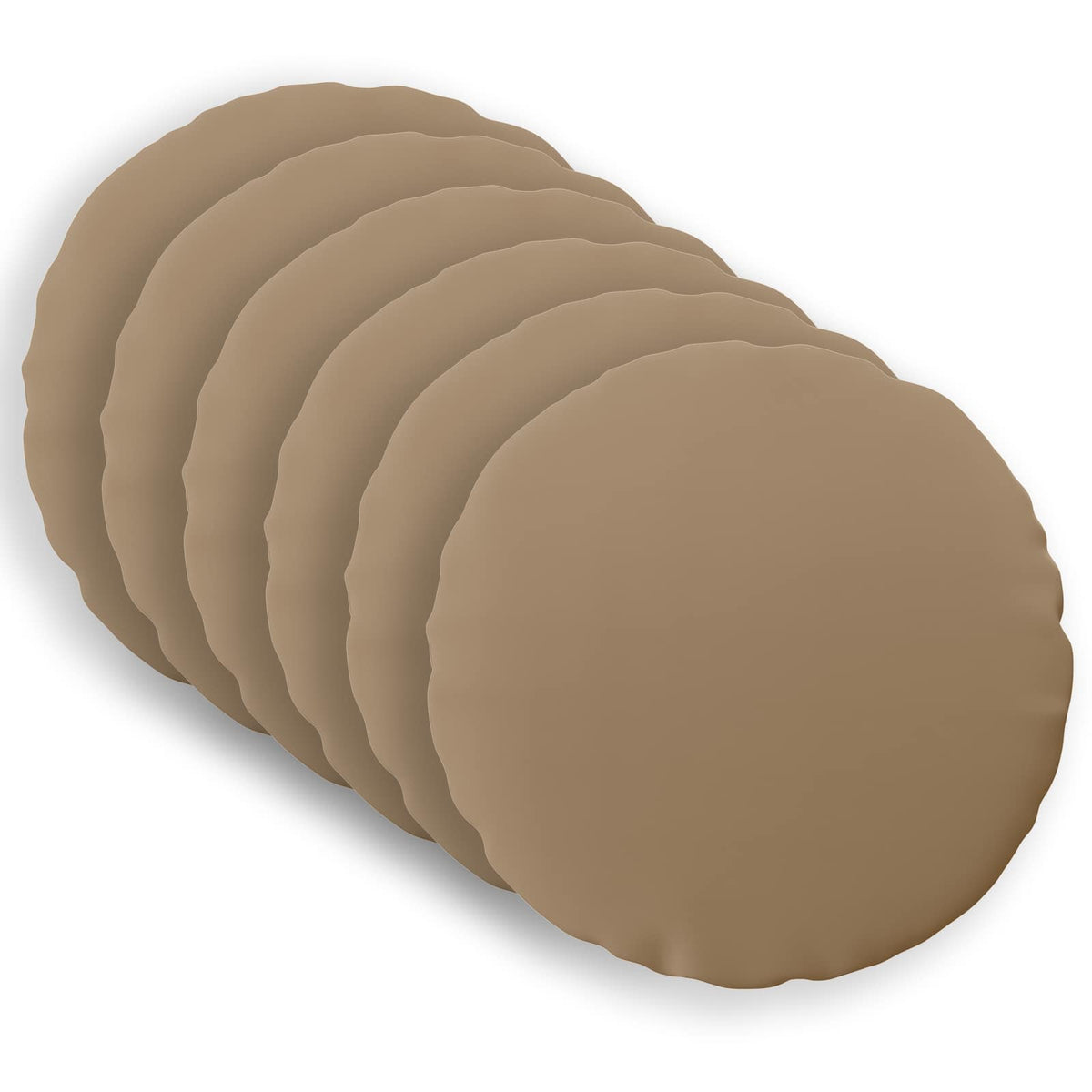 vidaXL Throw Pillow 6 pcs HEERLEN Taupe Dia. 50 cm Polyester 2