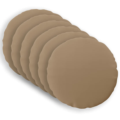 vidaXL Throw Pillow 6 pcs HEERLEN Taupe Dia. 50 cm Polyester 2
