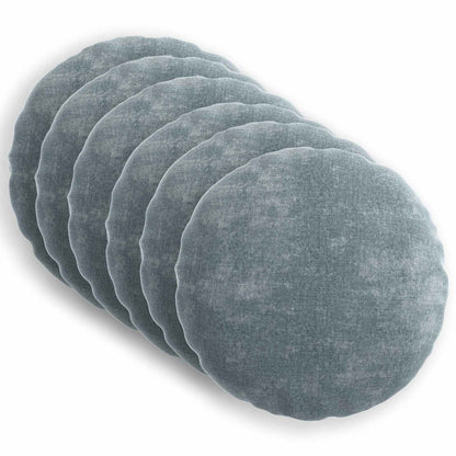 vidaXL Throw Pillow 6 pcs HEERLEN Light Blue Dia. 60 cm 2
