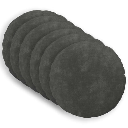 Throw Pillow HEERLEN 6 pcs Anthracite Ø 60 cm
