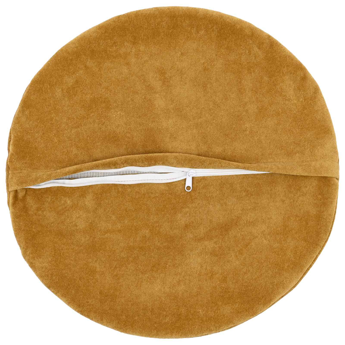 vidaXL Throw Pillow 2 pcs HEERLEN Yellow Dia. 60 cm Microfiber Fleece 3