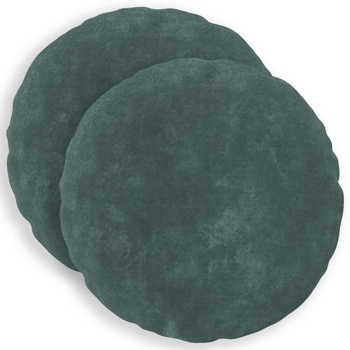 vidaXL Throw Pillow 2 pcs HEERLEN Sea Blue Dia. 60 cm 1