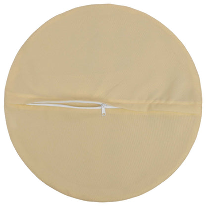 Throw Pillow HEERLEN Dia. 60 cm Polyester 6 pcs Ø 60 cm Beige