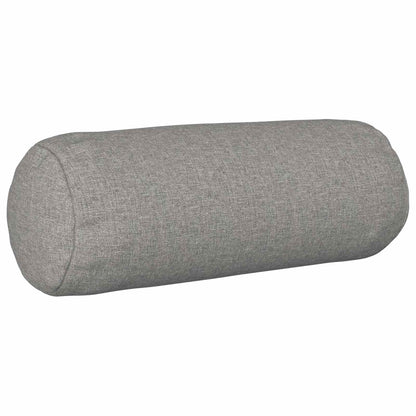 Throw Pillow HEERLEN Dia. 15 x 40 cm Fabric 6 pcs Ø 15 x 40 cm Cloud grey