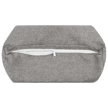 Throw Pillow HEERLEN Dia. 15 x 40 cm Fabric 6 pcs Ø 15 x 40 cm Cloud grey