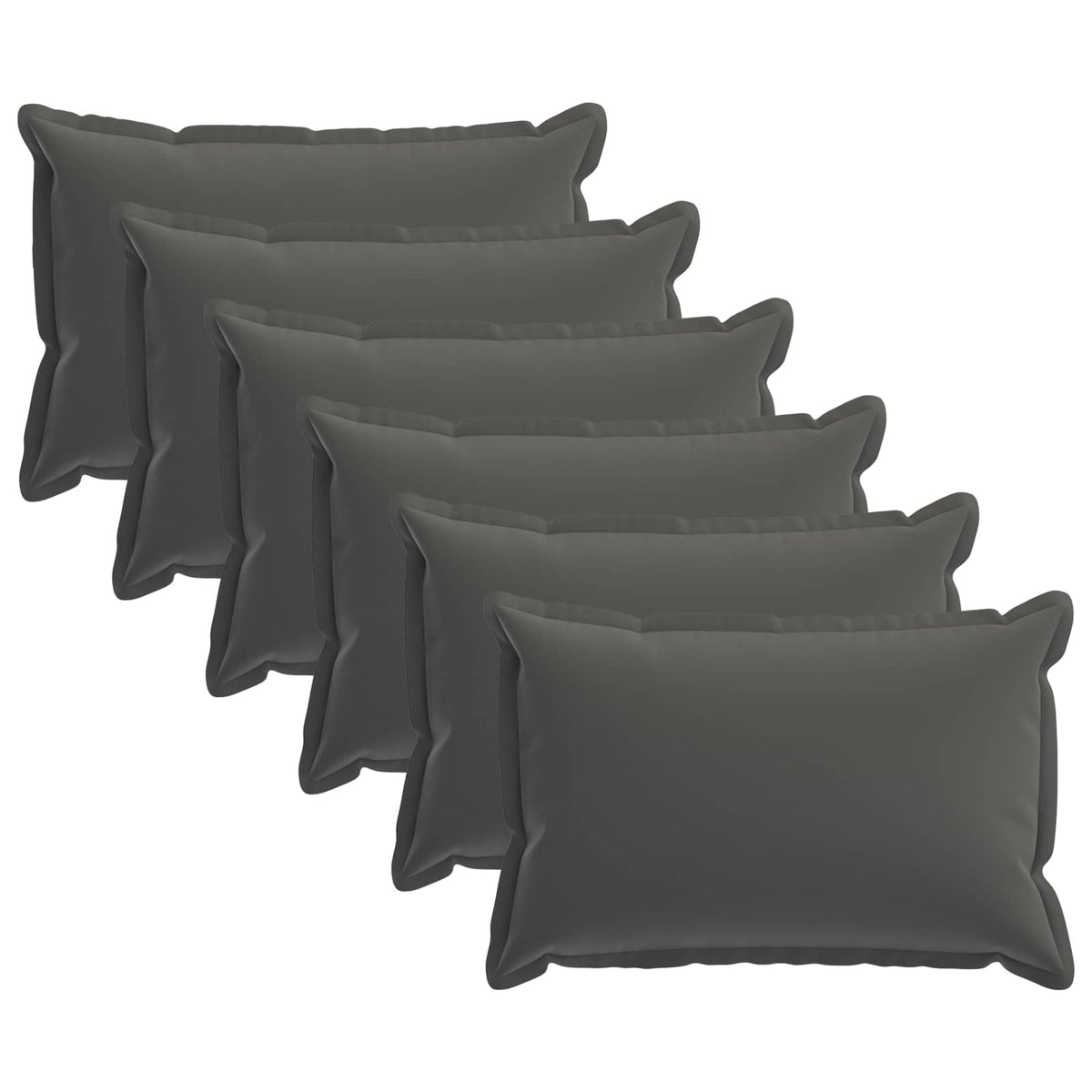 Throw Pillow HOUTEN 30 x 50 cm Polyester 6 pcs Anthracite