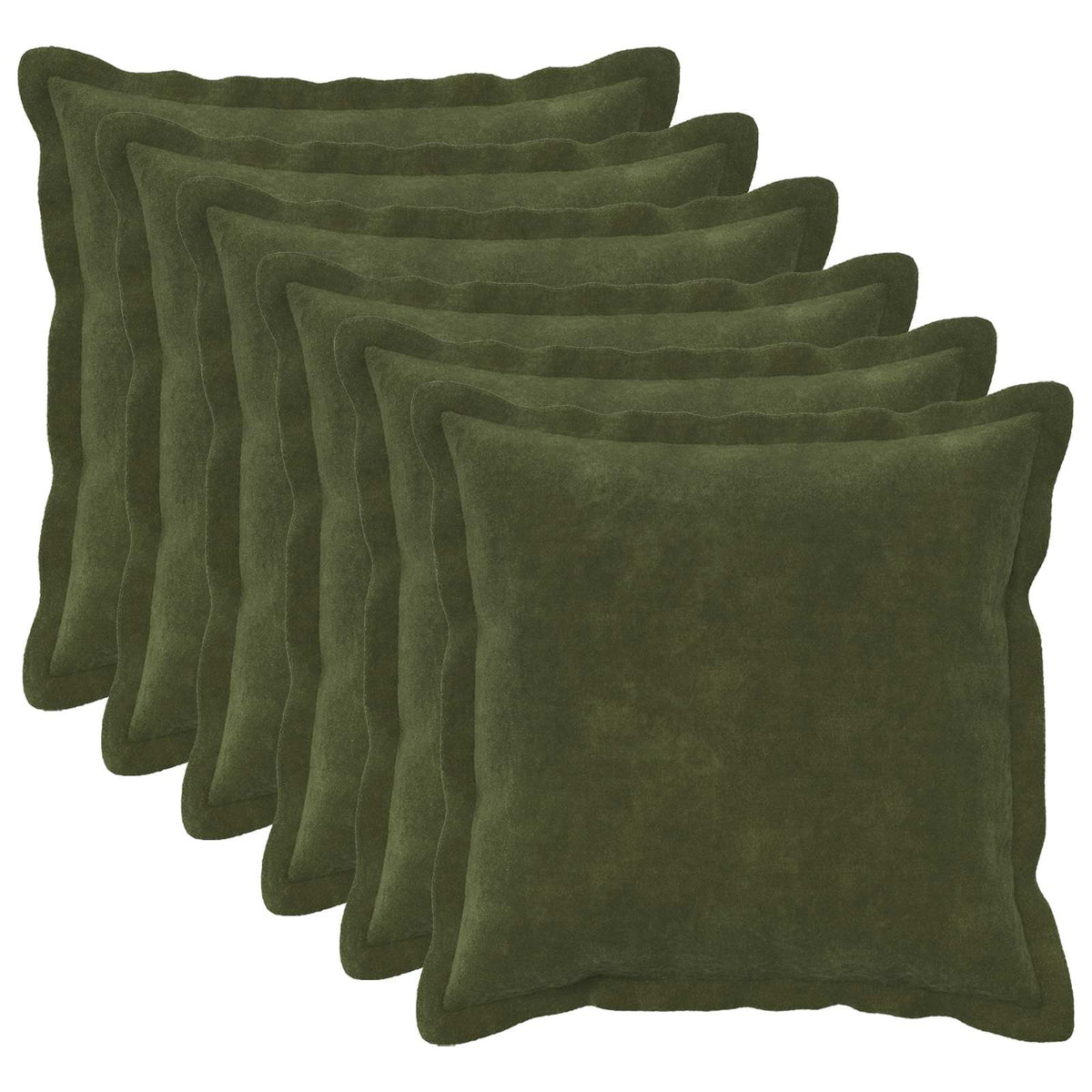 Throw Pillow HOUTEN Microfiber Fleece Green