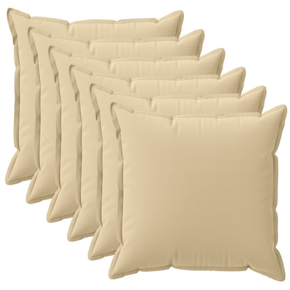 Throw Pillow HOUTEN 35 x 35 cm Polyester 6 pcs Beige