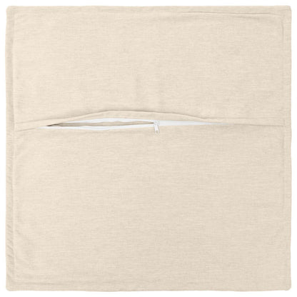 vidaXL Cushion with Pillow HOUTEN 12 pcs Cream Chenille Fabric 4