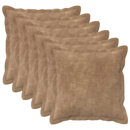 Throw Pillow HOUTEN Microfiber Fleece Taupe