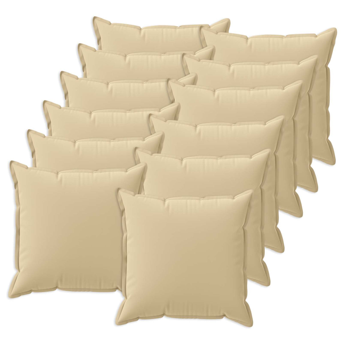 Throw Pillow HOUTEN 40 x 40 cm Polyester 12 pcs Beige