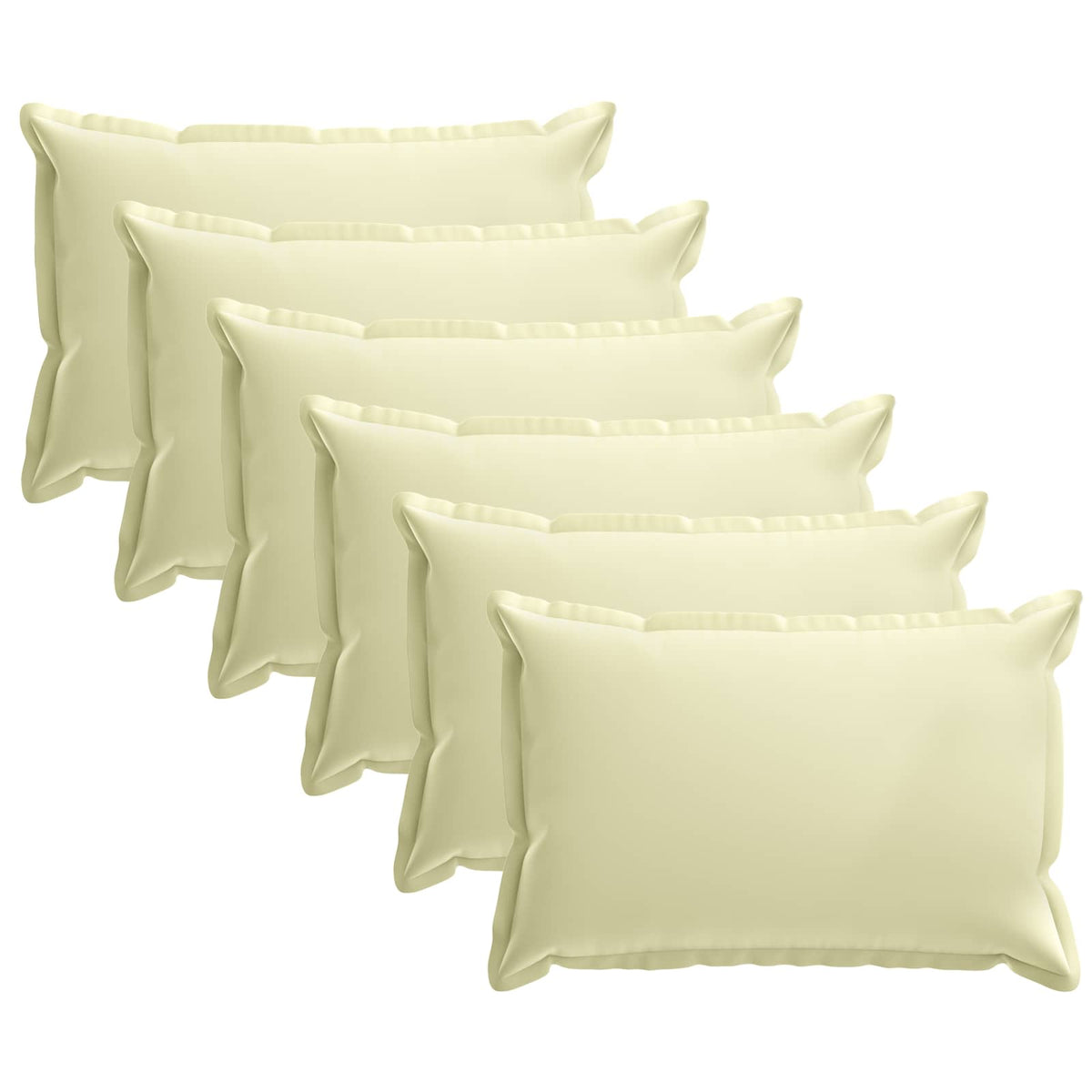 vidaXL Throw Pillow 6 pcs HOUTEN Cream 40 x 60 cm Polyester 2