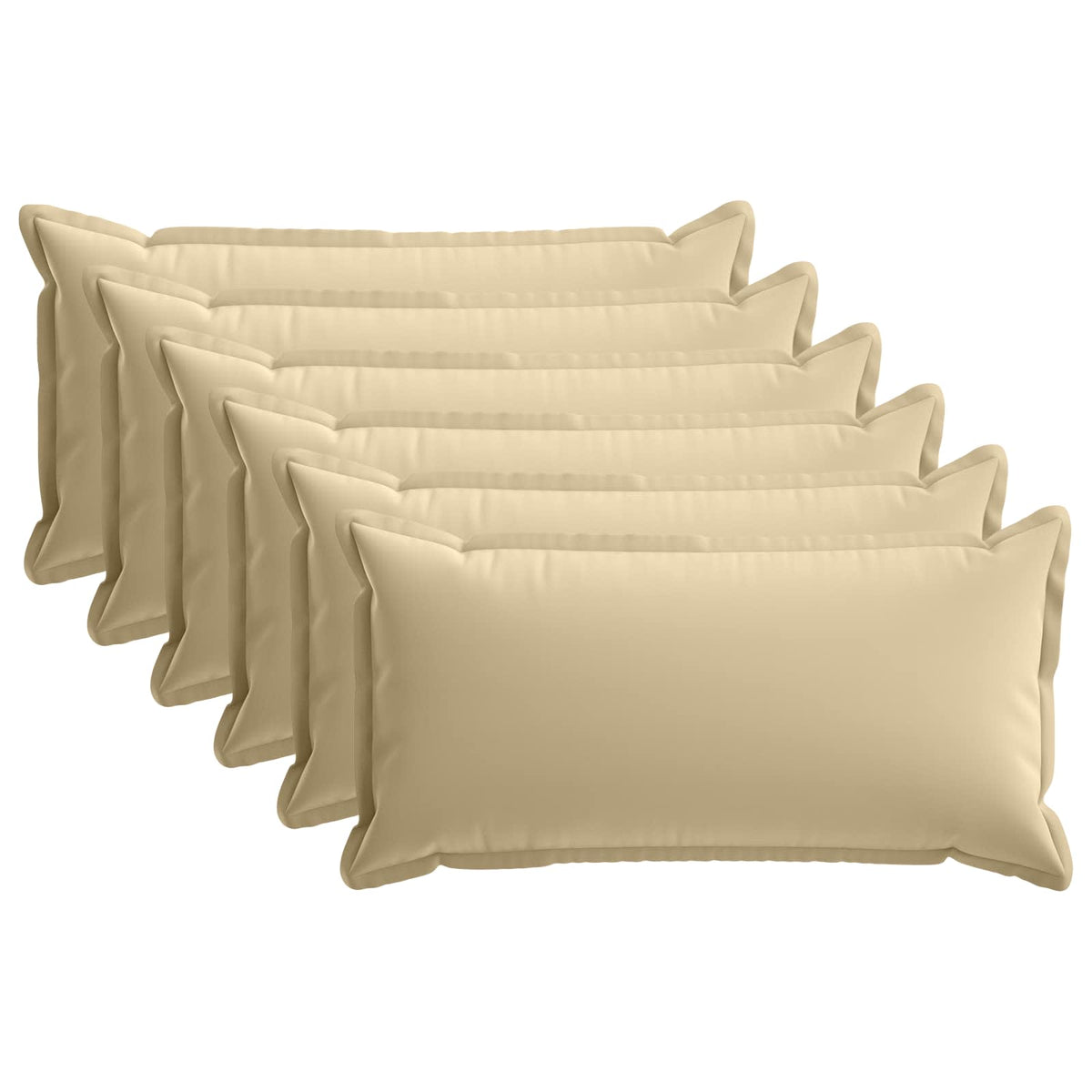 Throw Pillow HOUTEN 40 x 70 cm Polyester 6 pcs Beige