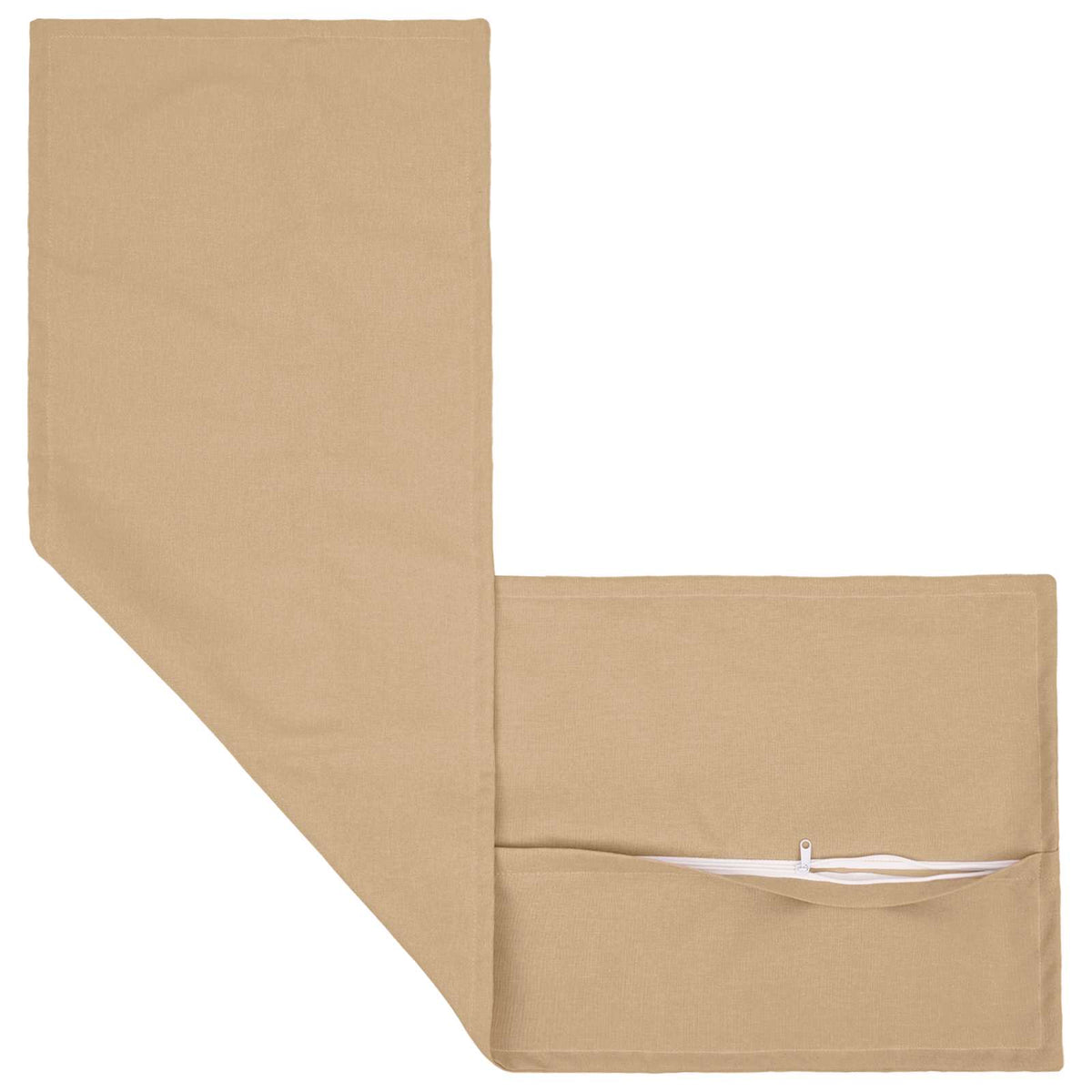Throw Pillow HOUTEN 40 x 145 cm Faux Linen 2 pcs Cream
