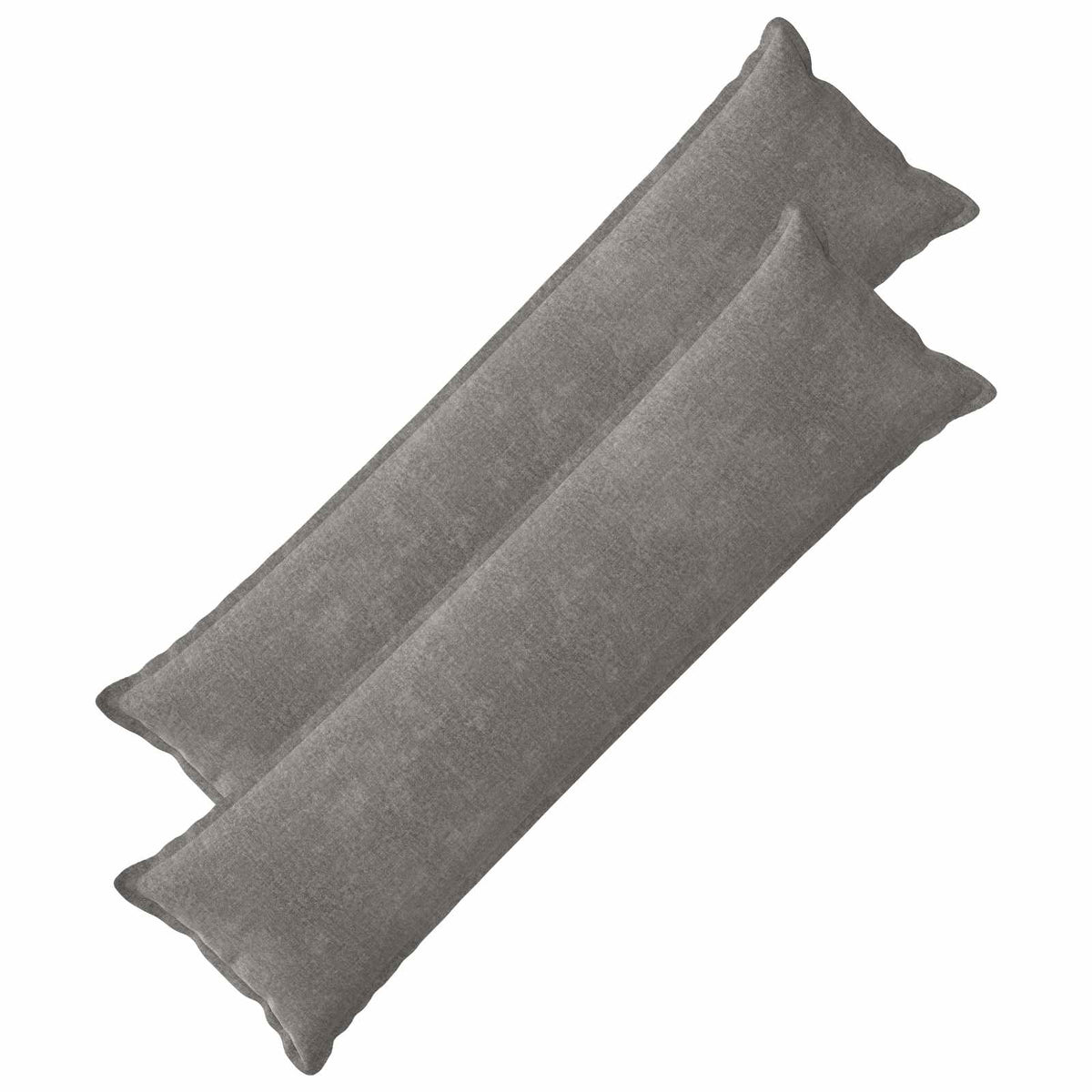 vidaXL Cushion with Pillow HOUTEN 2 pcs Dark Grey Chenille Fabric 2