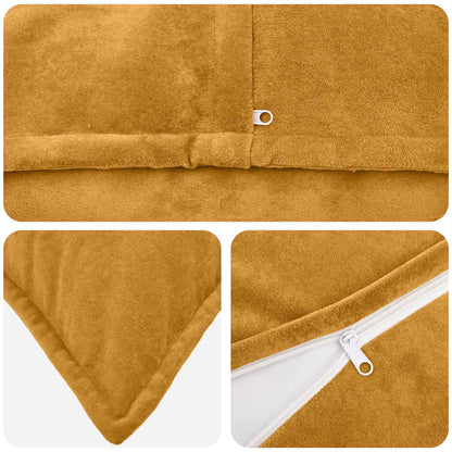 Throw Pillow HOUTEN Microfiber Fleece Yellow