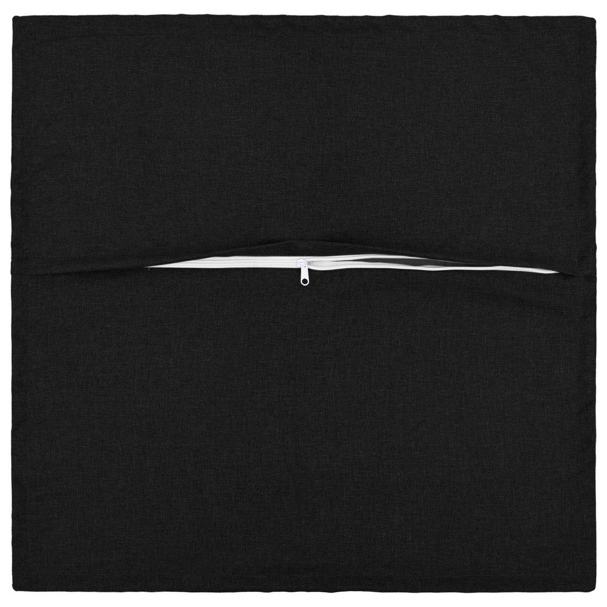 Throw Pillow HOUTEN Faux Linen Black