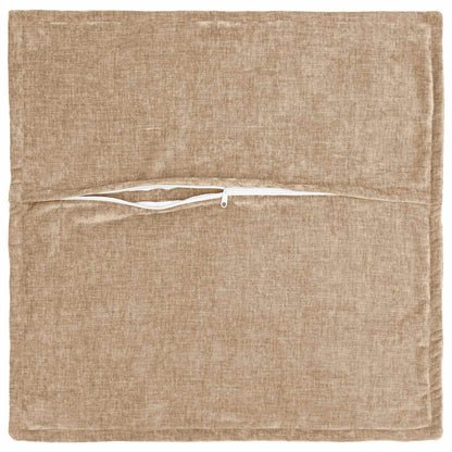 vidaXL Throw Pillow 6 pcs HOUTEN Taupe 45 x 45 cm Chenille Fabric 4