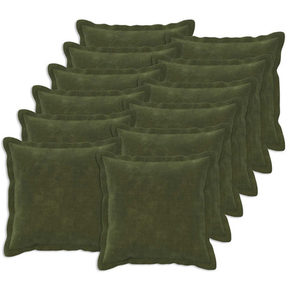 Cushion with Pillow HOUTEN Microfiber Fleece 12 pcs Width 45 cm Green