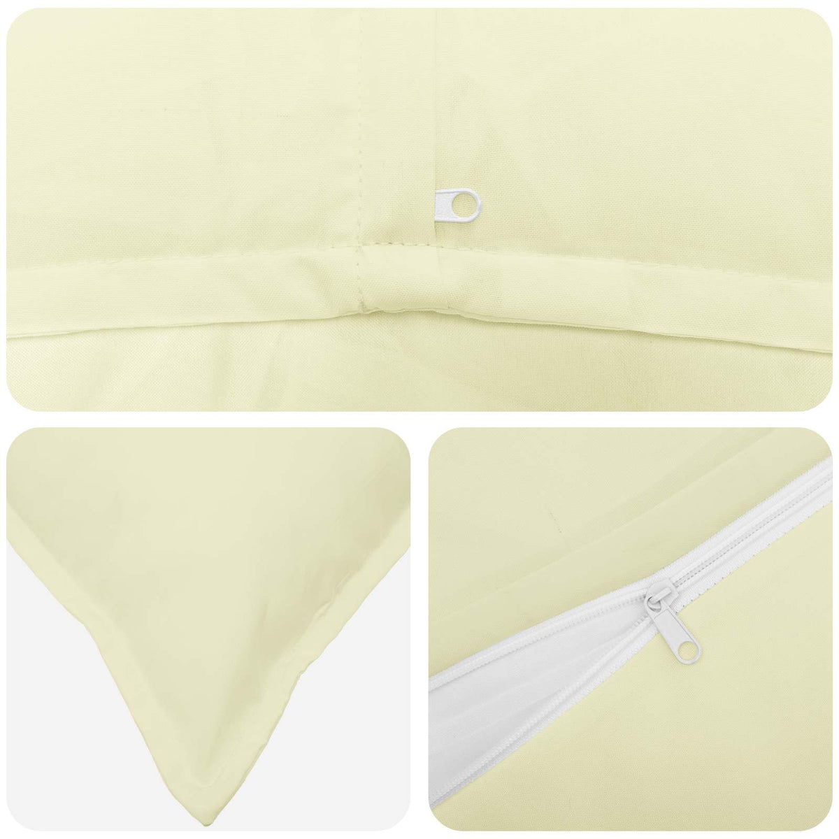 Throw Pillow HOUTEN 45 x 45 cm Polyester 6 pcs Cream
