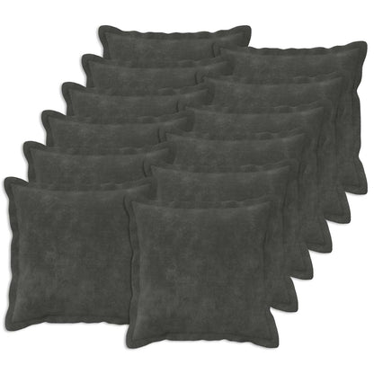 Cushion with Pillow HOUTEN Microfiber Fleece 12 pcs Width 50 cm Anthracite