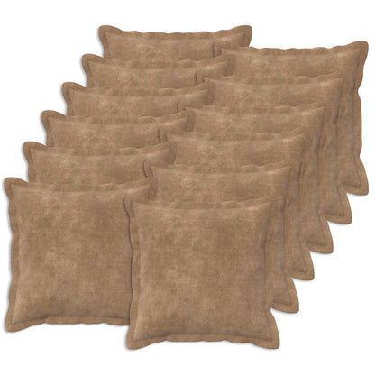 Cushion with Pillow HOUTEN Microfiber Fleece 12 pcs Width 50 cm Taupe