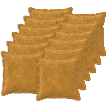 Cushion with Pillow HOUTEN Microfiber Fleece 12 pcs Width 50 cm Yellow