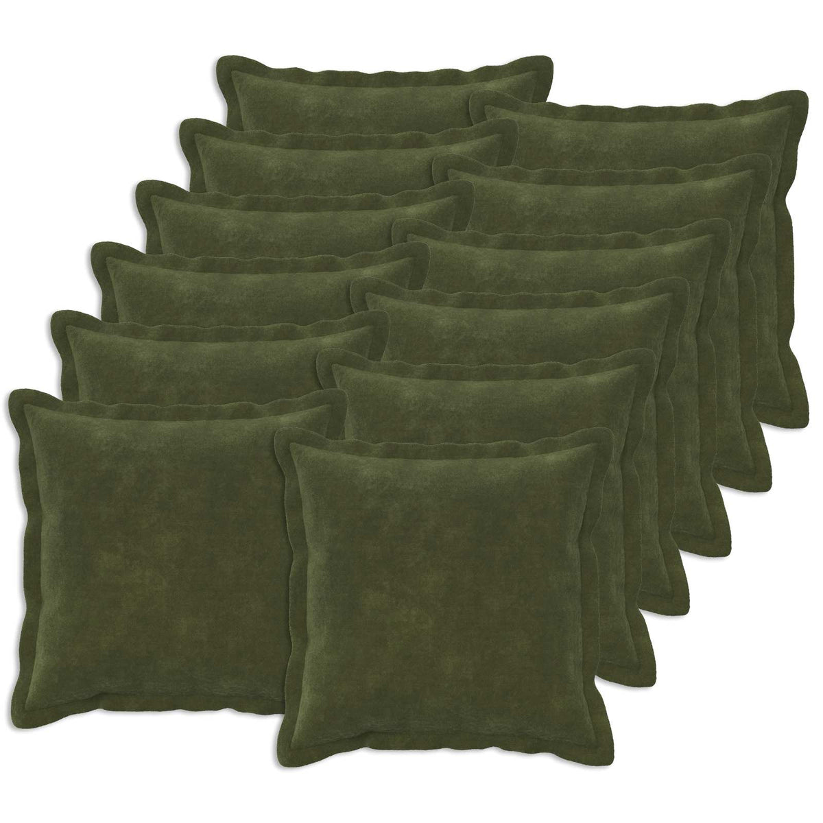 Cushion with Pillow HOUTEN Microfiber Fleece 12 pcs Width 50 cm Green
