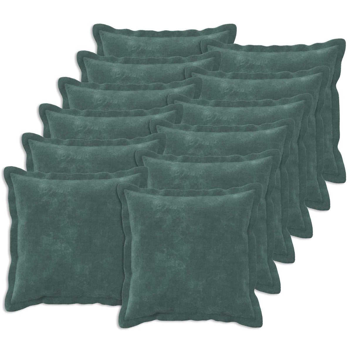 Cushion with Pillow HOUTEN Microfiber Fleece 12 pcs Width 50 cm Sea blue