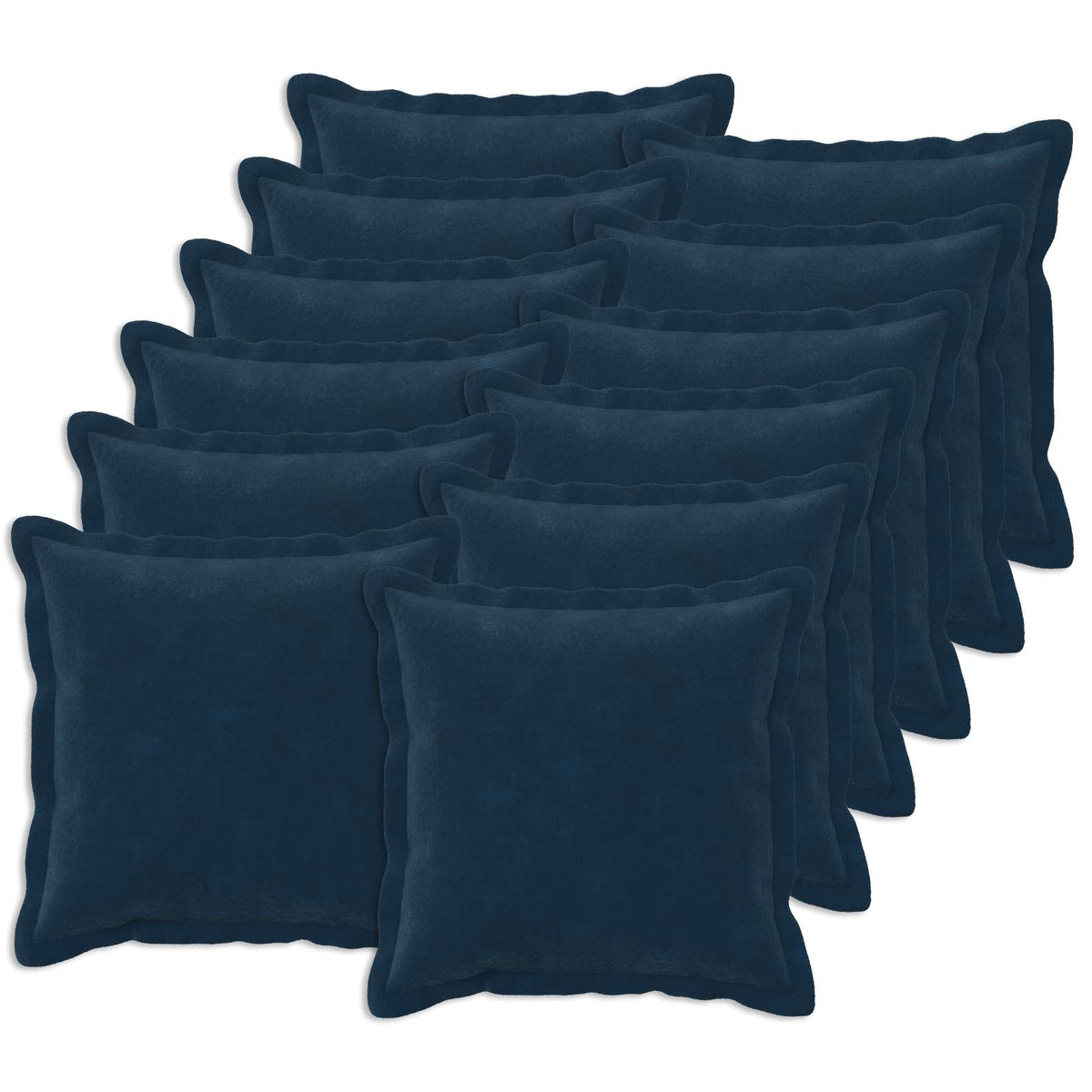 Cushion with Pillow HOUTEN Microfiber Fleece 12 pcs Width 50 cm Blue