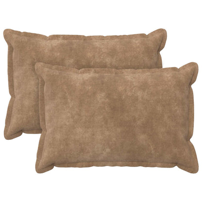 Throw Pillow HOUTEN Microfiber Fleece 2 pcs Taupe 50 cm 70 cm