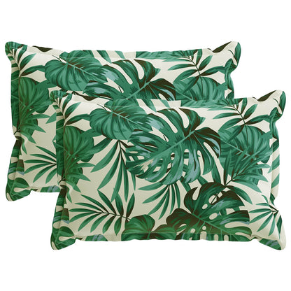 vidaXL Throw Pillow 2 pcs HOUTEN Leaf Pattern 50 x 70 cm Polyester 2