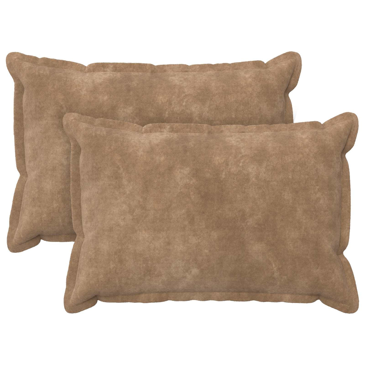 Throw Pillow HOUTEN Microfiber Fleece 2 pcs Taupe 50 cm 75 cm