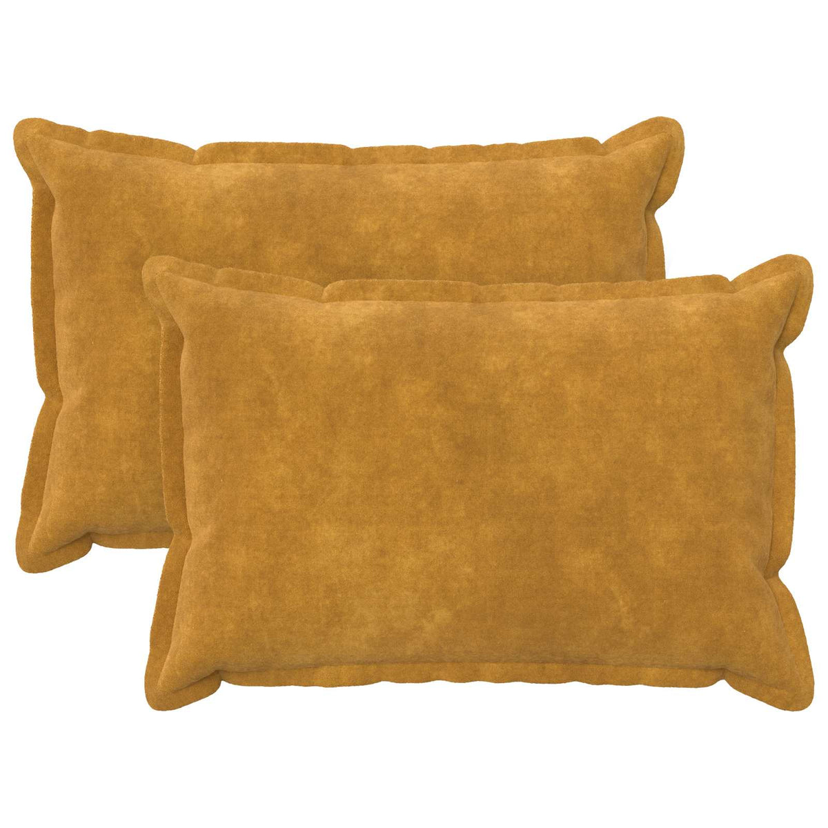 Throw Pillow HOUTEN Microfiber Fleece 2 pcs Yellow 50 cm 75 cm